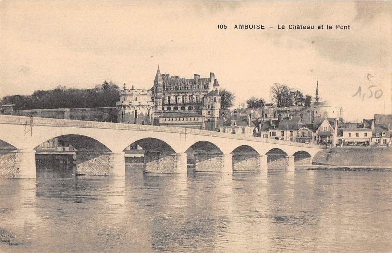 BF5100 amboise le chateau et le pont france      France