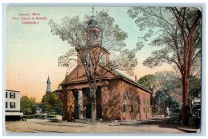 c1910 First Church Beverly Unitarian Beverly Massachusetts MA Vintage Postcard