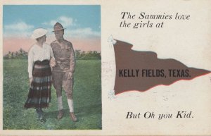 The Sammies Love The Girls At Kelly Fields Texas Military Postcard