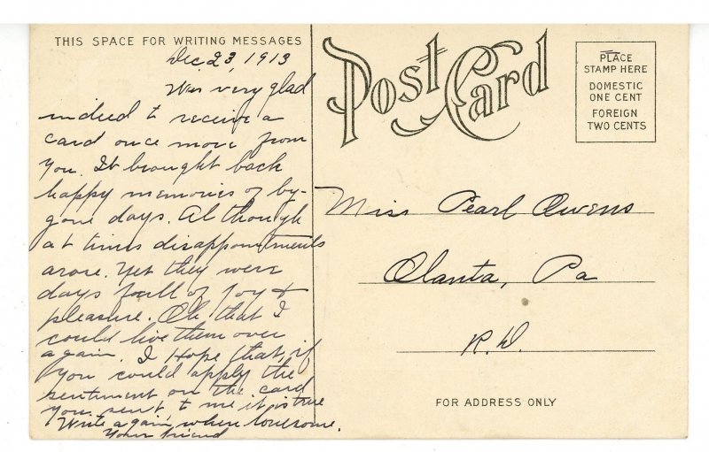 Greeting - Christmas. 