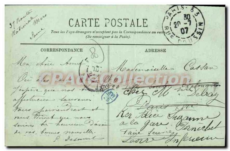 Postcard Ancient Seas Sea Promenade de la Plage