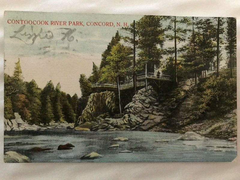 Vintage Postcard 1908 Contoocook River Park Concord New Hampshire