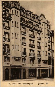CPA AK PARIS Hotel Central Monty 5, rue de Montyon (971075)