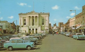 1970s Cars Transport at Town Hall Car Park St Albans Postcard