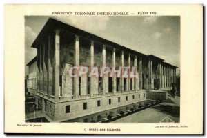 Colonial Exhibition International-Paris-1931- Musee Des Colonies -Carte Old Post