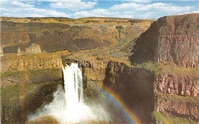 PALOUSE FALLS Rainbow Washington Water Power Co Expo 1974 Vintage Postcard