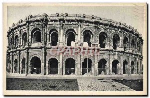 Old Postcard Nimes Les Arenes