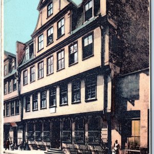 c1900s Frankfurt, Germany Goethehaus Birthplace Historic House Cobblestone A343