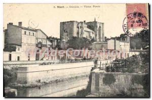 Old Postcard Niort Donjon Old Bridges