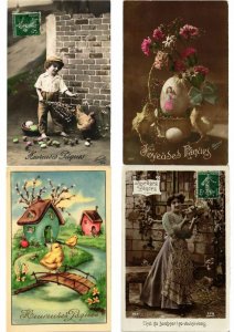 OEUF DE PAQUES EASTER EGGS GLAMOUR REAL PHOTO Lot of 250 CPA (L2456)