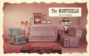 Postcard California Los Angeles Monticello 1950s Furniture advertising 23-1209