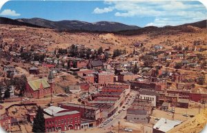 Central City Colorado 1950-60s Postcard Aerial View Panorama Mining Town