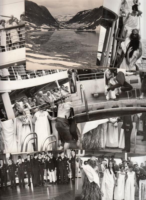 Lot 12 pcs social history norwegian cruiser ship tourists entertainment photo pc