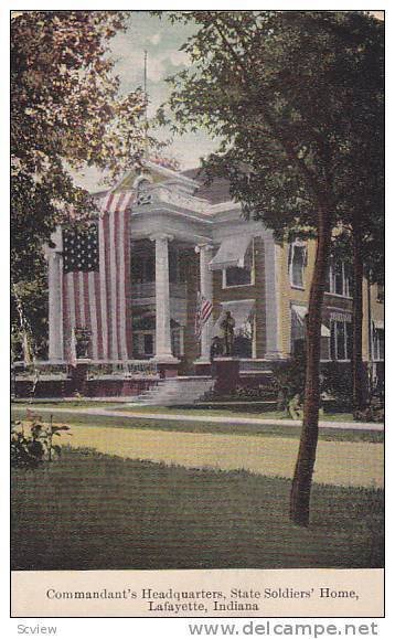 Commandant's Headquarters, State Soldiers' Home, Lafayette, Indiana,00-10s