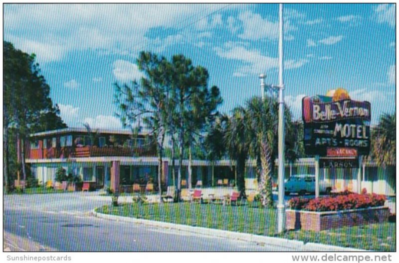 Florida St Petersburg Belle-Vernon Motel Apartments 1957