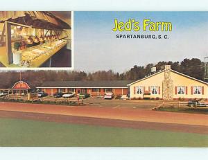 Unused Pre-1980 OLD CARS & JED'S FARM RESTAURANT & STORE Spartanburg SC u2321