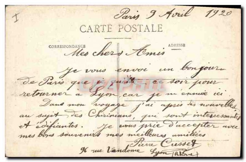 Postcard Old Paris Notre Dame