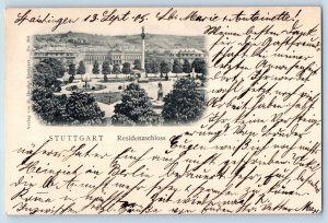 Stuttgart Baden-Württemberg Germany Postcard Residential Palace 1905 Posted