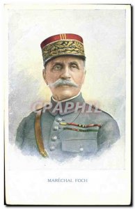 Postcard Old Army Marechal Foch