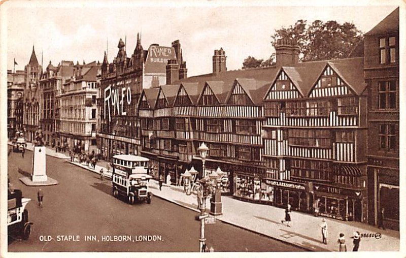 Old Staple Inn, Holborn London United Kingdom, Great Britain, England Unused 