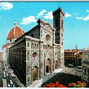 c1970s Florence, Italy Duomo Cathedral Baptistery Dome Skyline Cars 4x6 PC M24