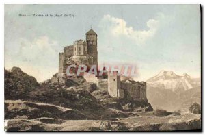 Old Postcard Sion Valere and upper Cry