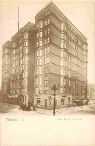 The Virginia Hotel Chicago Illinois 1907c postcard