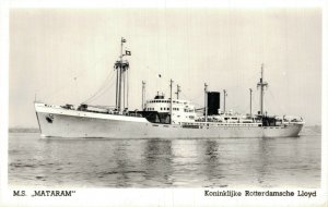 Stoomvaart Maatschappij Nederland M.S. Mataram Ship RPPC 08.41