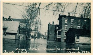 CT - Hartford. Great Flood, March 1936. Pleasant Street, E. Hartford