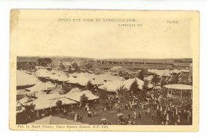 NY - Syracuse. NY State Fair, Bird's Eye View ca 1910 (crease, stain)