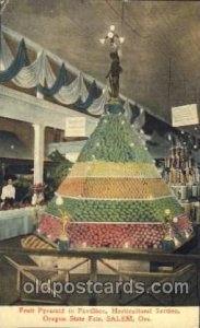 Fruit Pyramid 1909 Alaska - Yukon Pacific Exposition Seattle WA USA 1908 ligh...