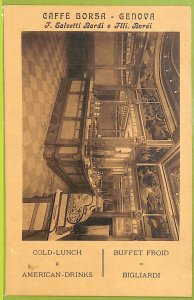 aa9476 - VINTAGE POSTCARD GENOA CITY: COFFEE BAG-