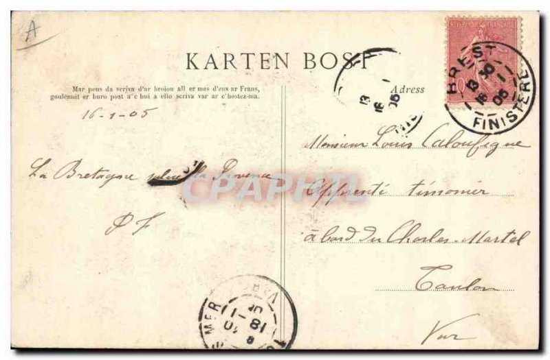 Old Postcard Folklore Quiberonnaise