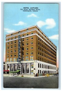 1943 Hotel Antlers Building Indianapolis Indiana IN Posted Vintage Postcard