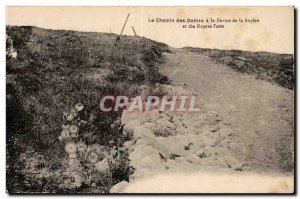 Old Postcard Chemin des Dames was the farm of Royere