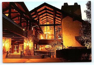 SALT FORK STATE PARK Cambridge OH~ SALT FORK LODGE Night 4x6 Roadside Postcard