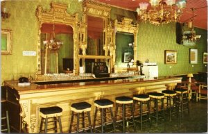 Postcard NV Comstock House Hotel interior bar