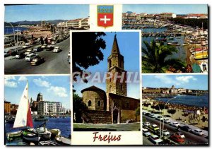 Old Postcard The Cote d & # 39Azur Frejus Boulevard De La Liberation Port St ...