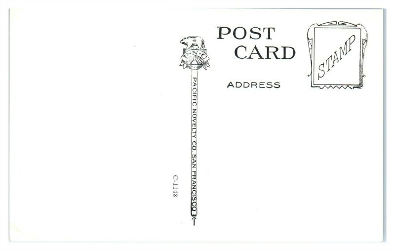 State of California Map Postcard *6Q6