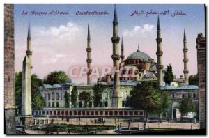 Old Postcard Constantinople of the mosque & # 39Ahmed