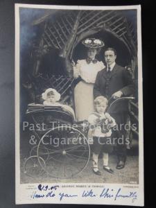 Mr George Robey & Family Portrait and Permbulator (Sir George Edward Wade) 1905