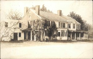 Sharon MA Massachusetts Cobbs Tavern c1910 Real Photo Postcard