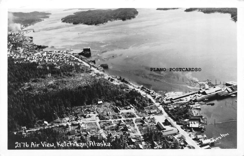 KETCHIKAN, ALASKA THOMAS BASIN, KETCHIKAN RPPC REAL PHOTO POSTCARD