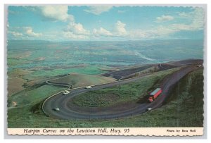 Postcard Hairpin Curves On The Lewiston Hill Hwy. 95 Continental View