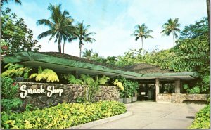 Postcard Hawaii Honolulu Snack Shop Kalakaua Avenue