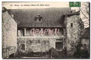 Nerac Old Postcard The Chateau d & # 39Henri IV (16th)