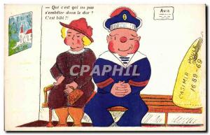 Old Postcard Militaria Illustrator Casimir Hen Humor