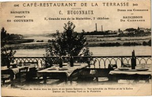 CPA Café Restaurant de la Terrasse-Grande rue de la MULATIERE (236217)