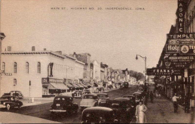 Iowa Independence Main Street Highway No 20