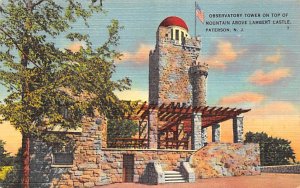 Observatory Tower On Top of Mountain Above Lambert Castle - Paterson, New Jer...